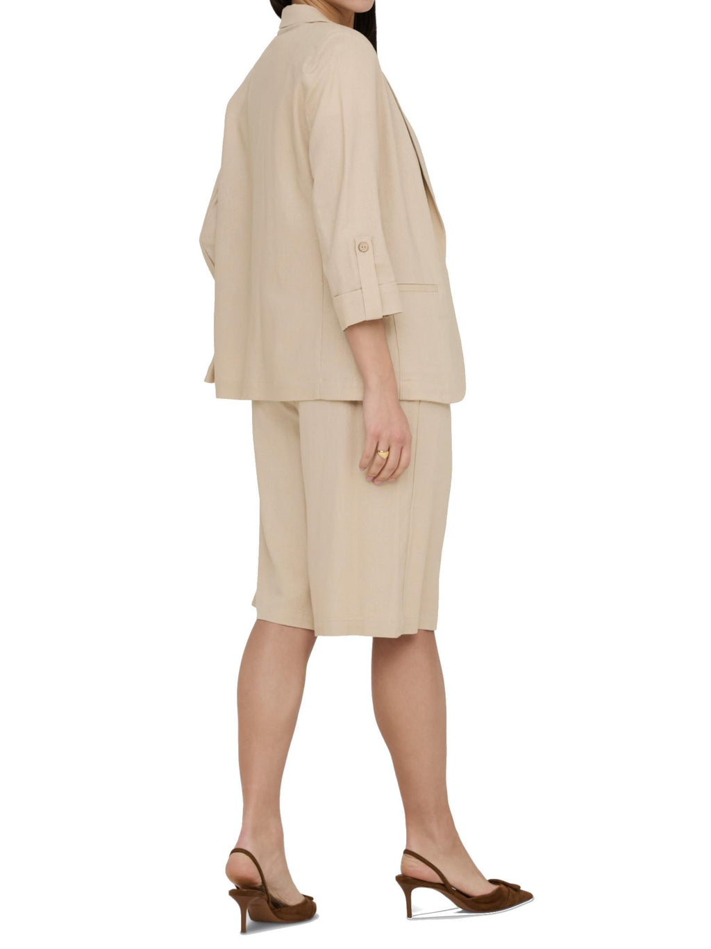 Blazer Only Beige Goa misto lino 15363727 /Oxford Tan ONLY 