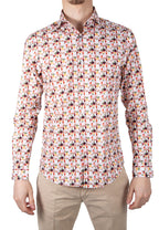 Camicia Alessandro Lamura Sabbia manica lunga