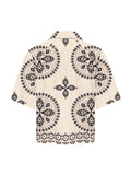 Camicia Only Panna Nero Izzy fantasia 15373618 /Black Cloud Dancer ONLY 