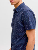 Camicia Jack & Jones Matheo Blu fantasia 12289361 /Navy Blazer JACK & JONES 