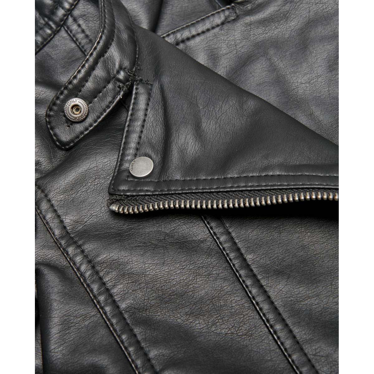 Giubbotto Only Nero in ecopelle 15198182 /Black KIDS ONLY 