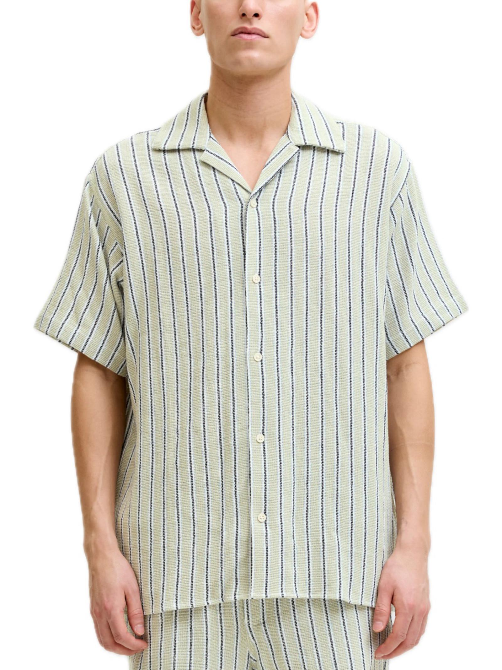 Camicia Jack & Jones Verde Coba a righe 12271060 /Tea JACK & JONES 