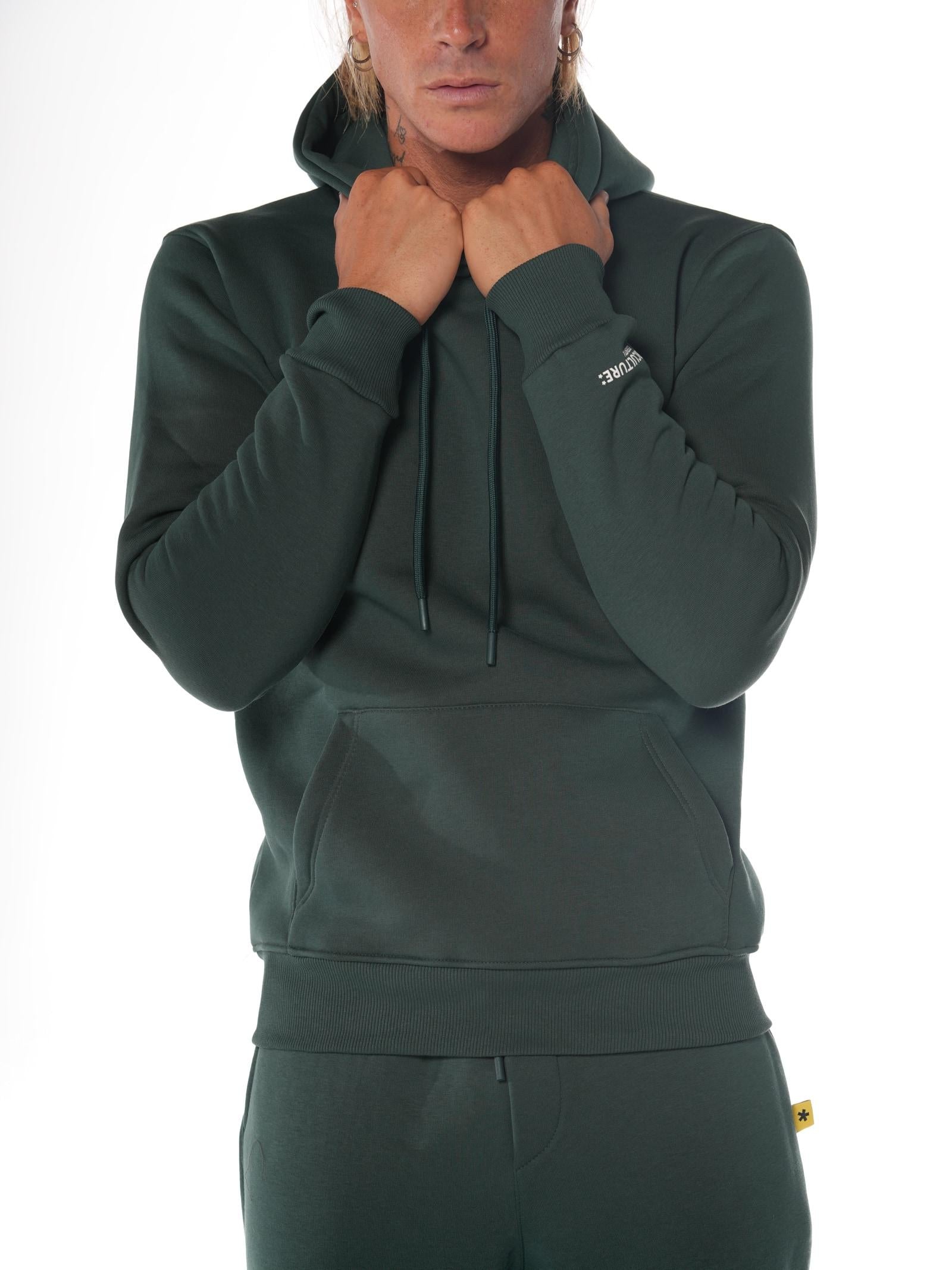 Felpa Superculture Verde bosco Basic con cappuccio JOY VERDE BOSCO SUPERCULTURE 