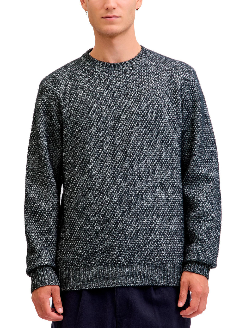 Maglia Jack & Jones Wilson Blu melange 12286140 /NIGHT SKY JACK & JONES 