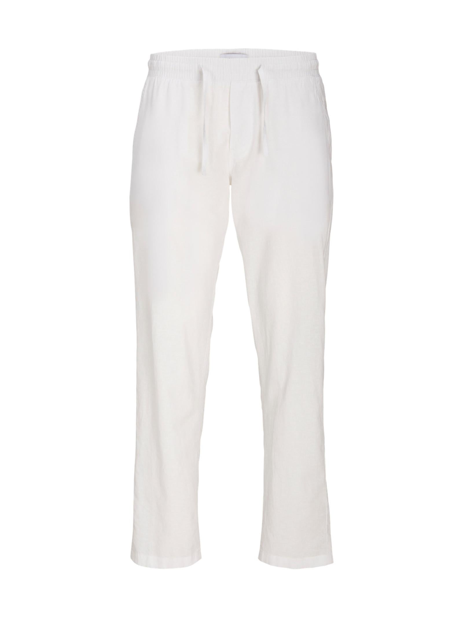 Pantalone Jack & Jones Kane Bianco con coulisse in vita. 12248606 /White JACK & JONES 