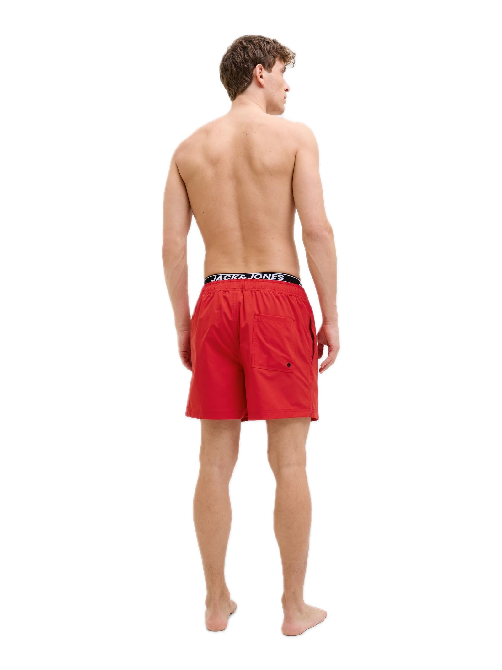 Costume Jack & Jones Maui Rosso con fascia elasticizzata 12272949 /True Red JACK & JONES 