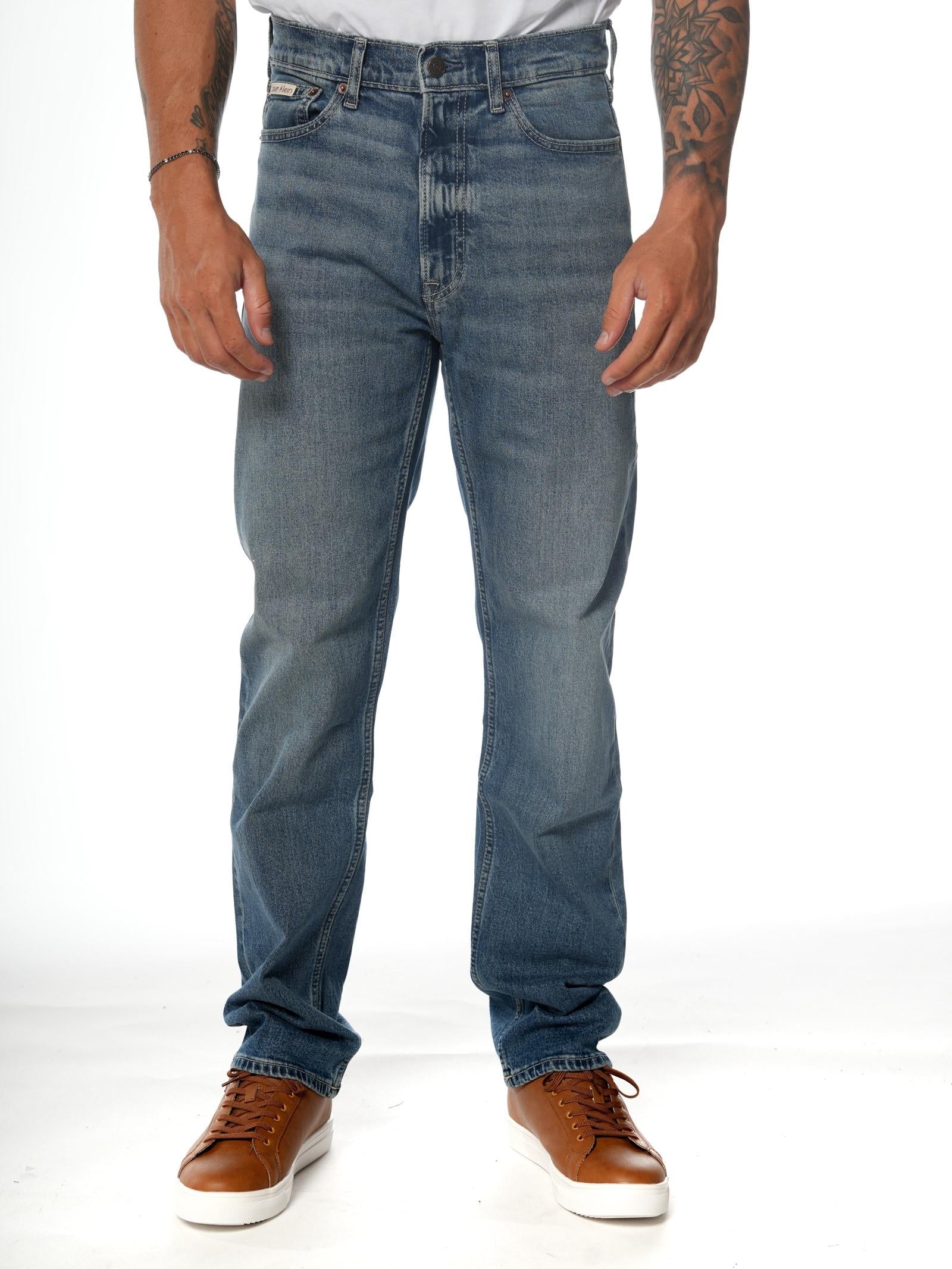 Jeans Calvin Klein Blue Denim Straight LV04RB770G 587 CALVIN KLEIN 