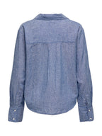 Camicia JDY Bianco azzurro Mila a righe 15345487 /Star Sapphire JDY 