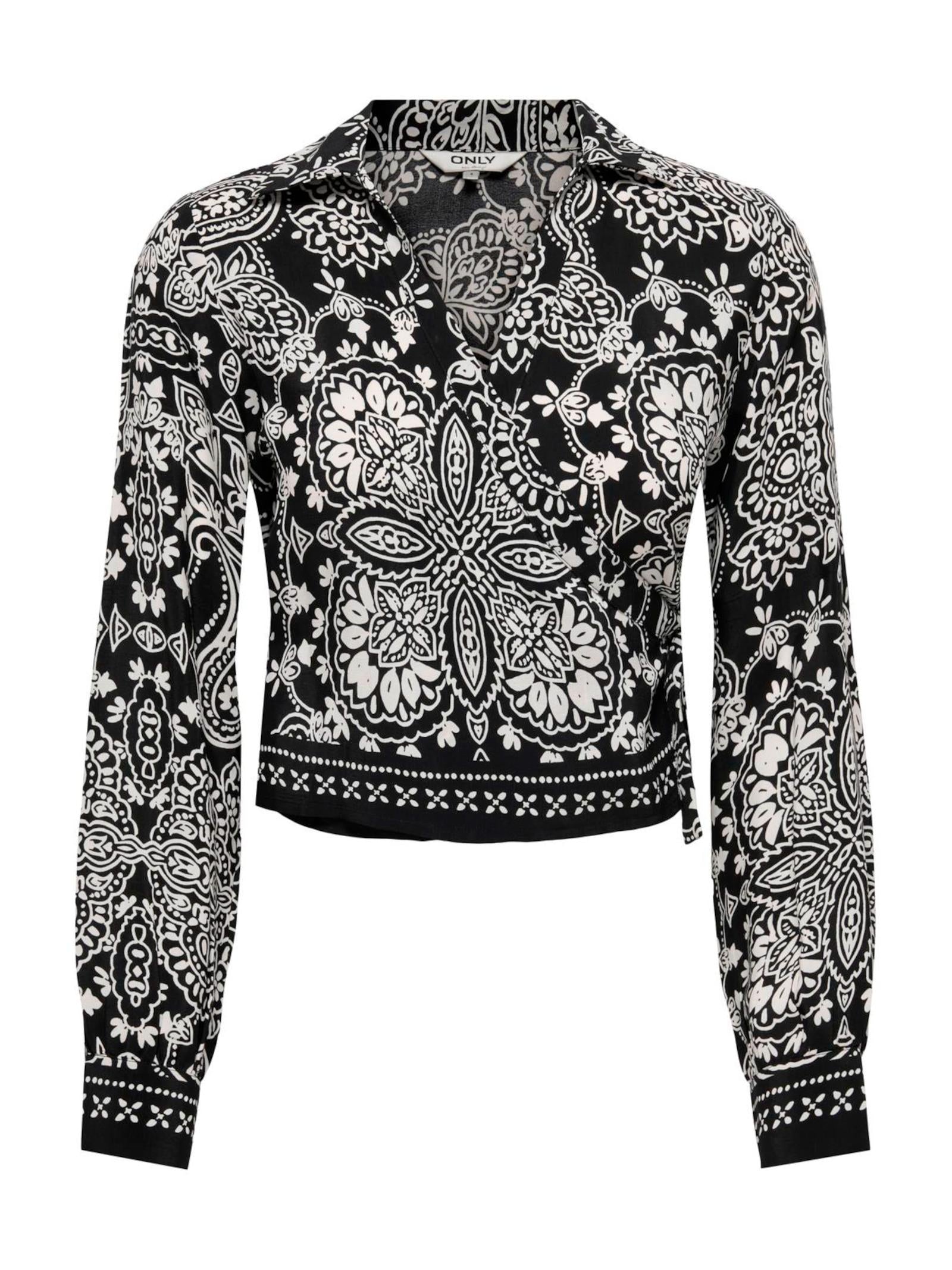 T-shirt Only Emza Nero fantasia 15371865 /Black ONLY 