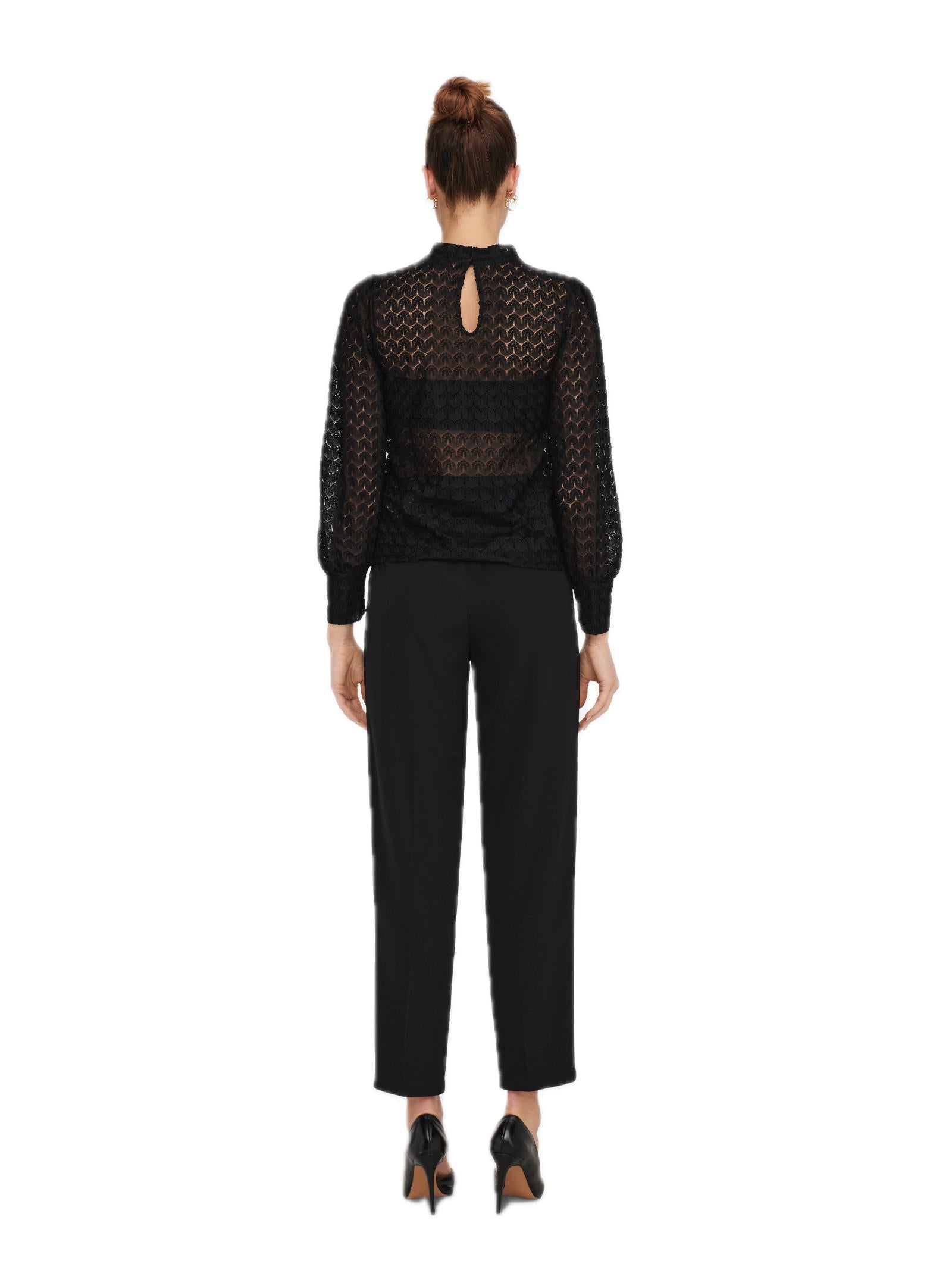 Blusa Jacqueline De Yong Nero Veri girocollo 15268408 /Black JDY 