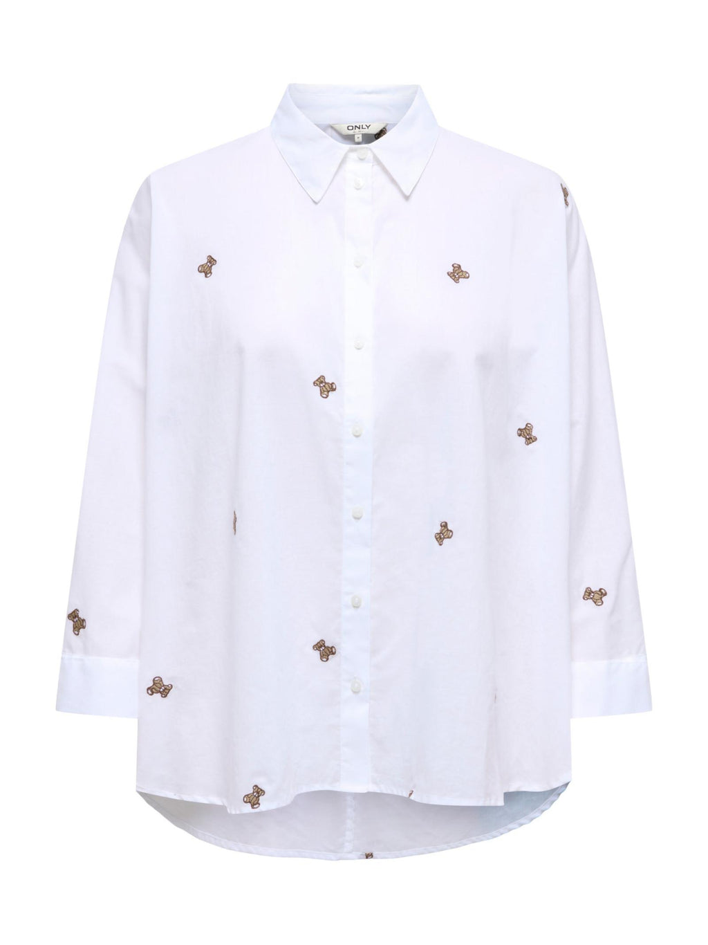 Camicia Only Bianco Lina polsini ampi 15283743 /Teddy Bright ONLY 