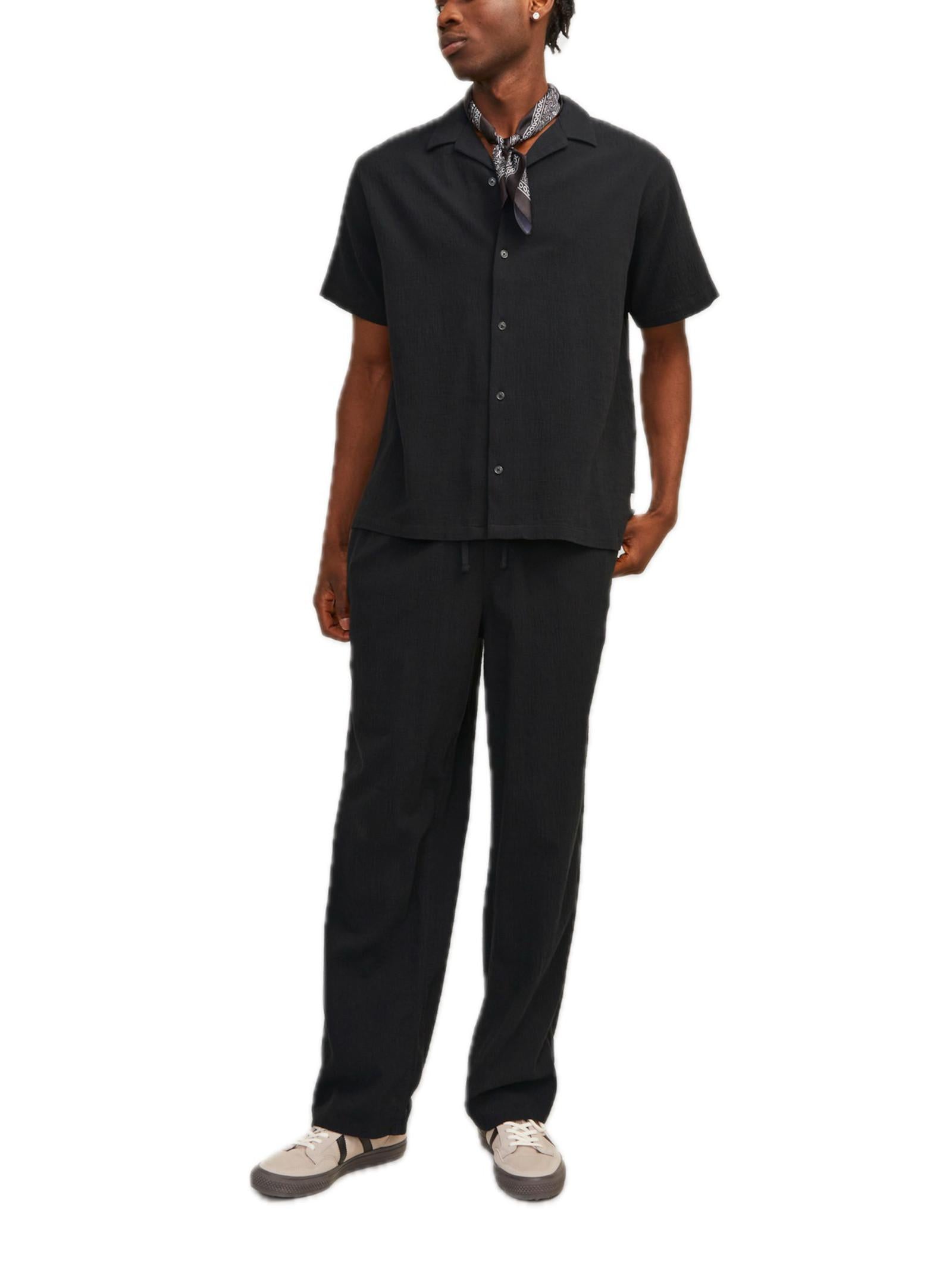 Camicia Jack & Jones Nero Luke relaxed 12255781 /Black JACK & JONES 