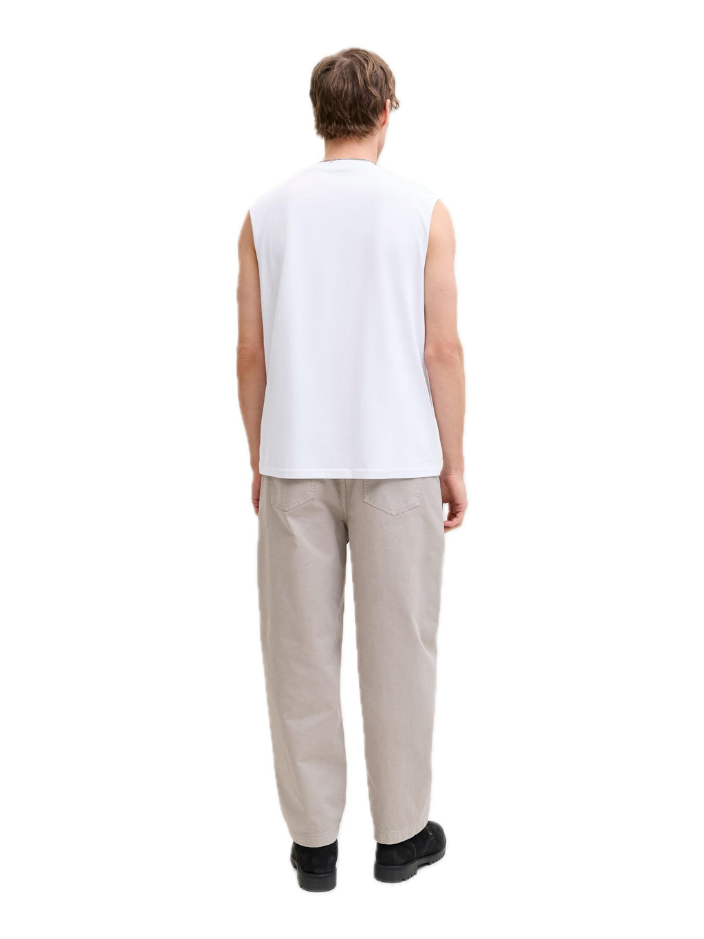 T-shirt Jack & Jones Bianco Soho smanicata 12288001 /White JACK & JONES 