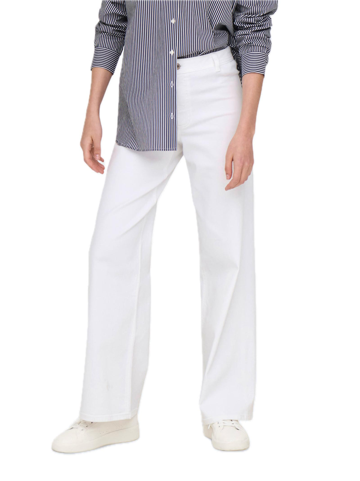 Pantalone Jacqueline De Yong Bianco Iris a zampa 15341269 /White JDY 