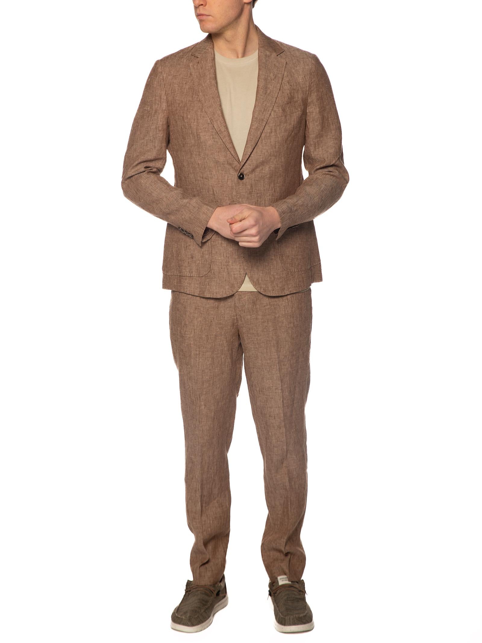 Pantalone Seinse Fango in lino fiammato PSE1530 FANGO SEINSE 