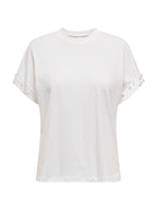 T-shirt Only Olivia Bianco strass 15346733 /Cloud Dancer ONLY 
