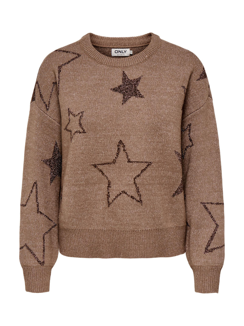 Maglia Only Rosie Nocciola glitter 15328250 /Cocoa Créme ONLY 