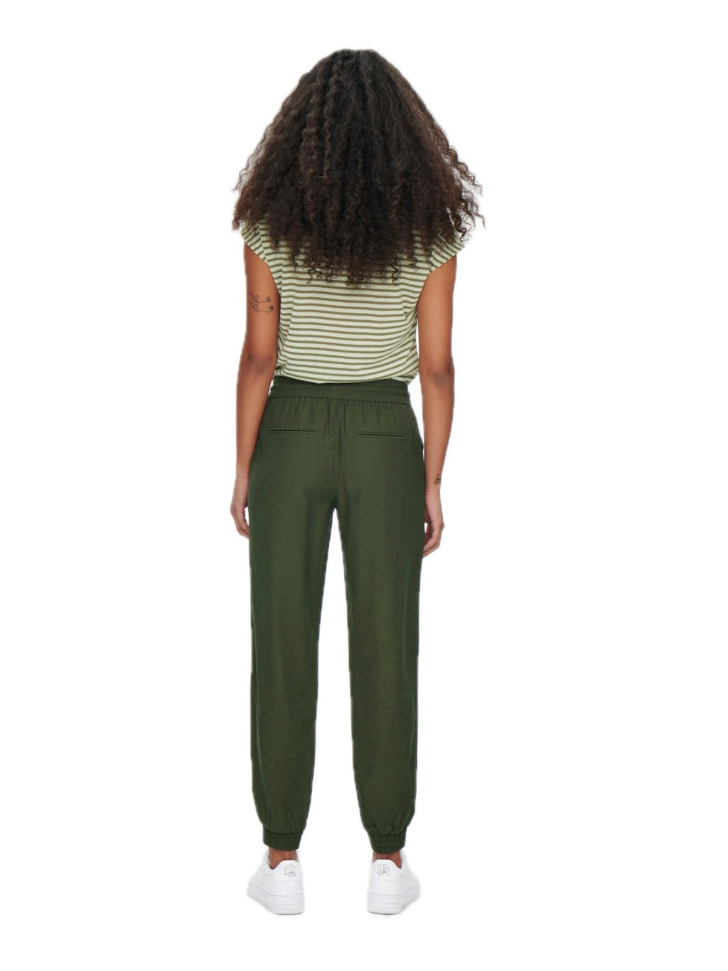 Pantalone Only Verde con polsino 15203946 /Grape Leaf ONLY 