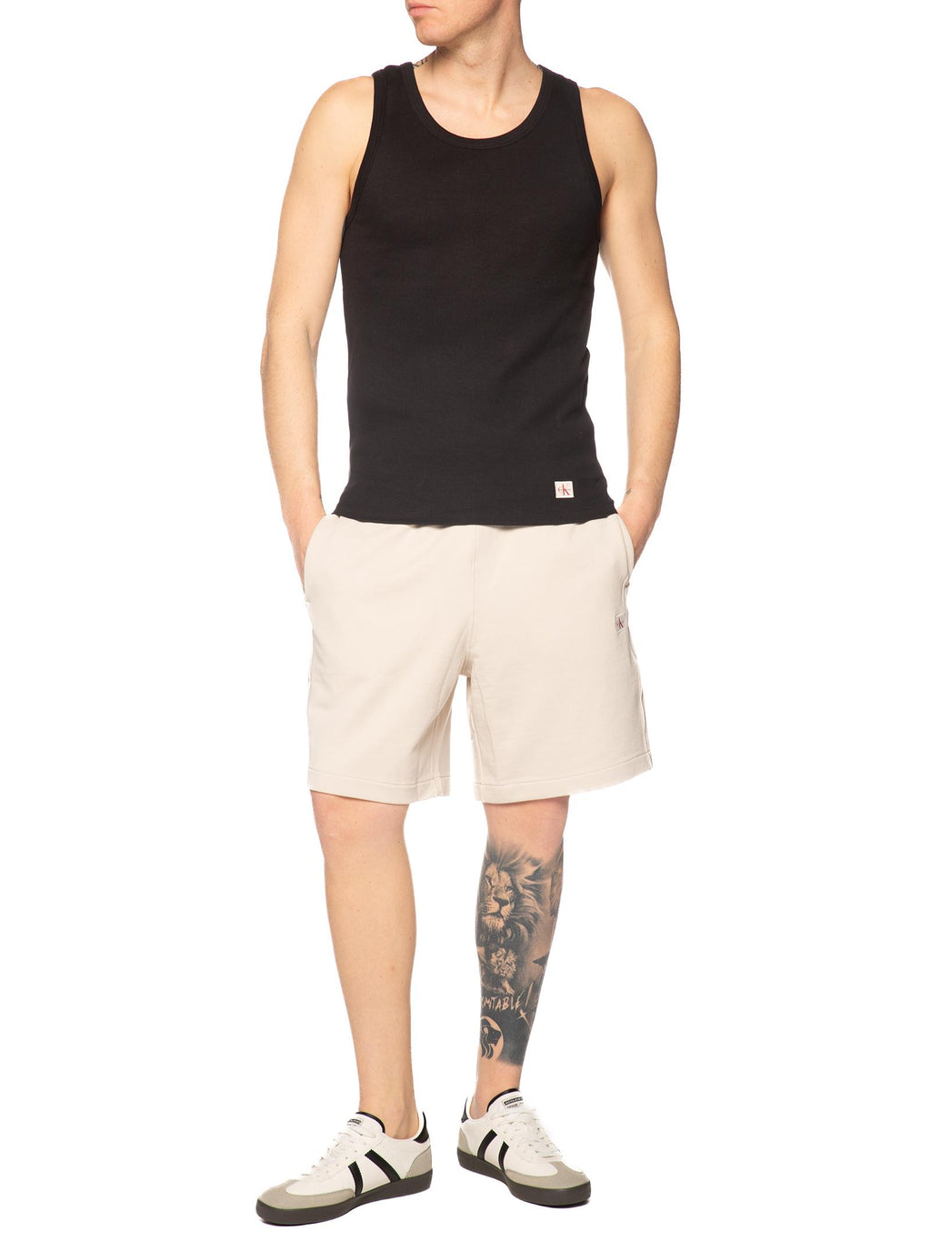 Canotta Calvin Klein Nero logo LV04RF272G UB1 CALVIN KLEIN 