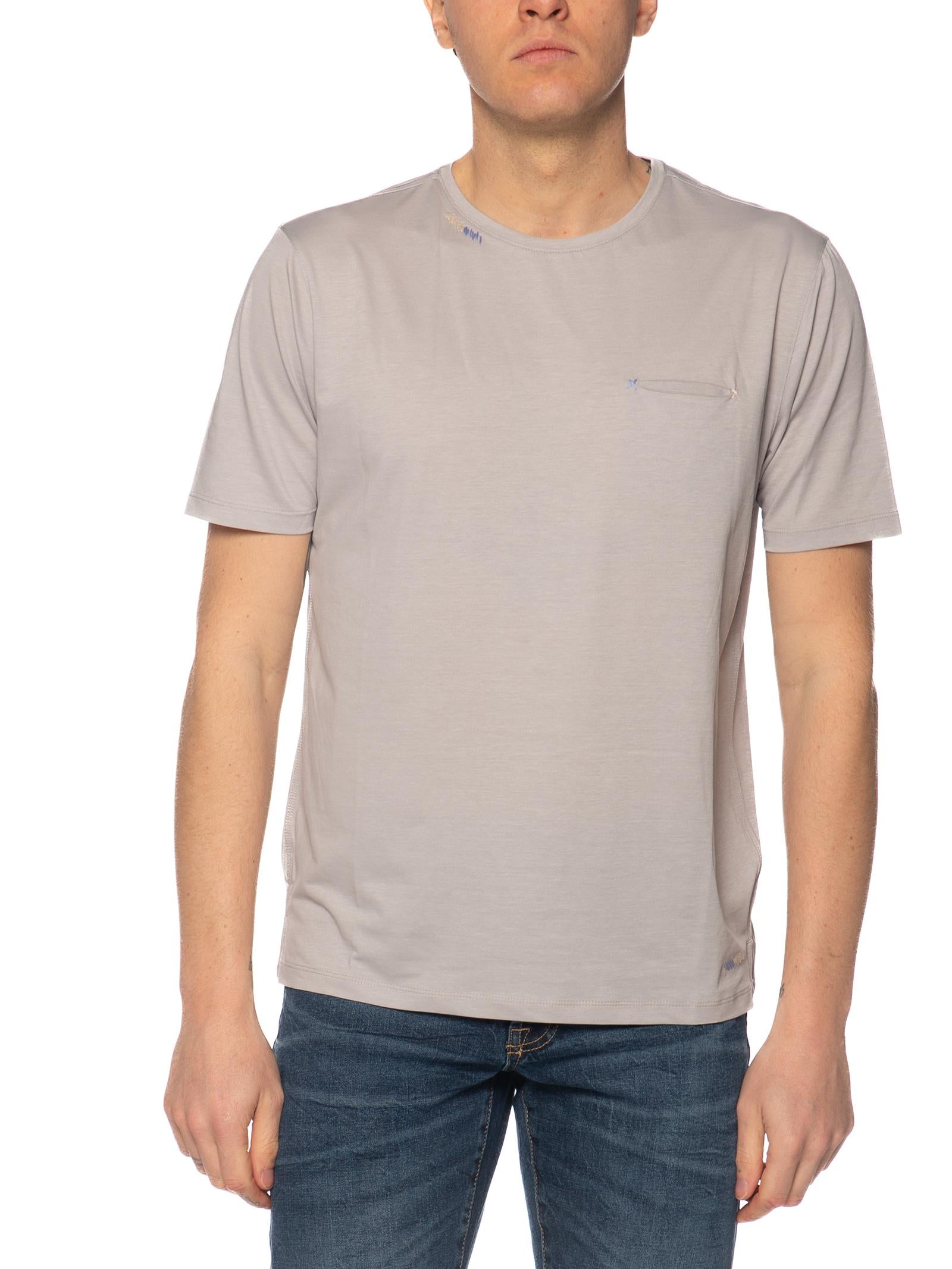 T-shirt Seinse Perla con taschino TE3322 PERLA SEINSE 