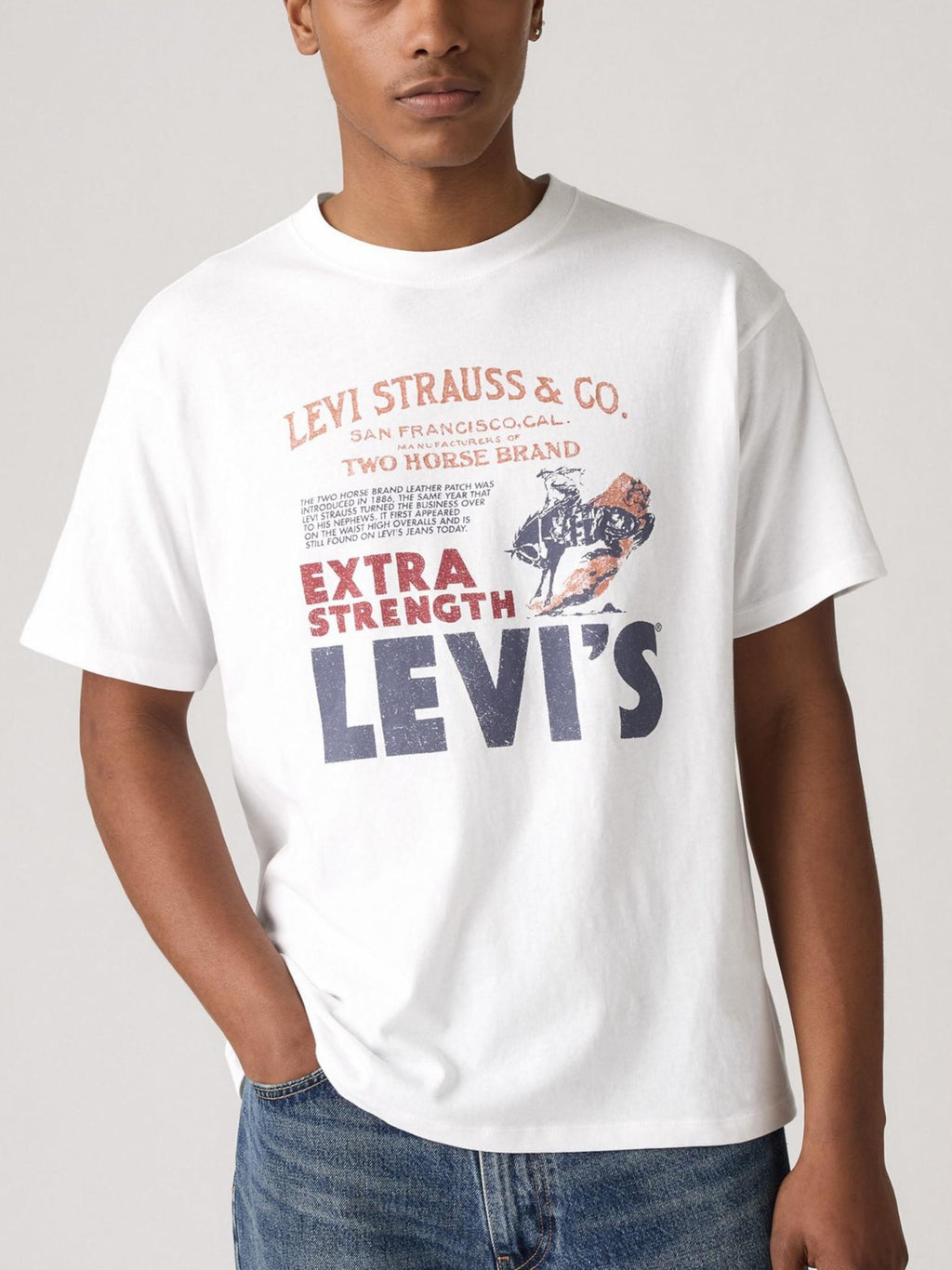 T-shirt Levi's® Vintage Grapich Bianco relaxed fit 8737302 25 LEVI'S® 