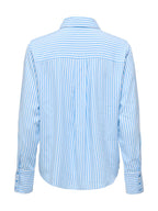 Camicia Only Celeste Berit a righe verticali 15320243 /Serenity ONLY 