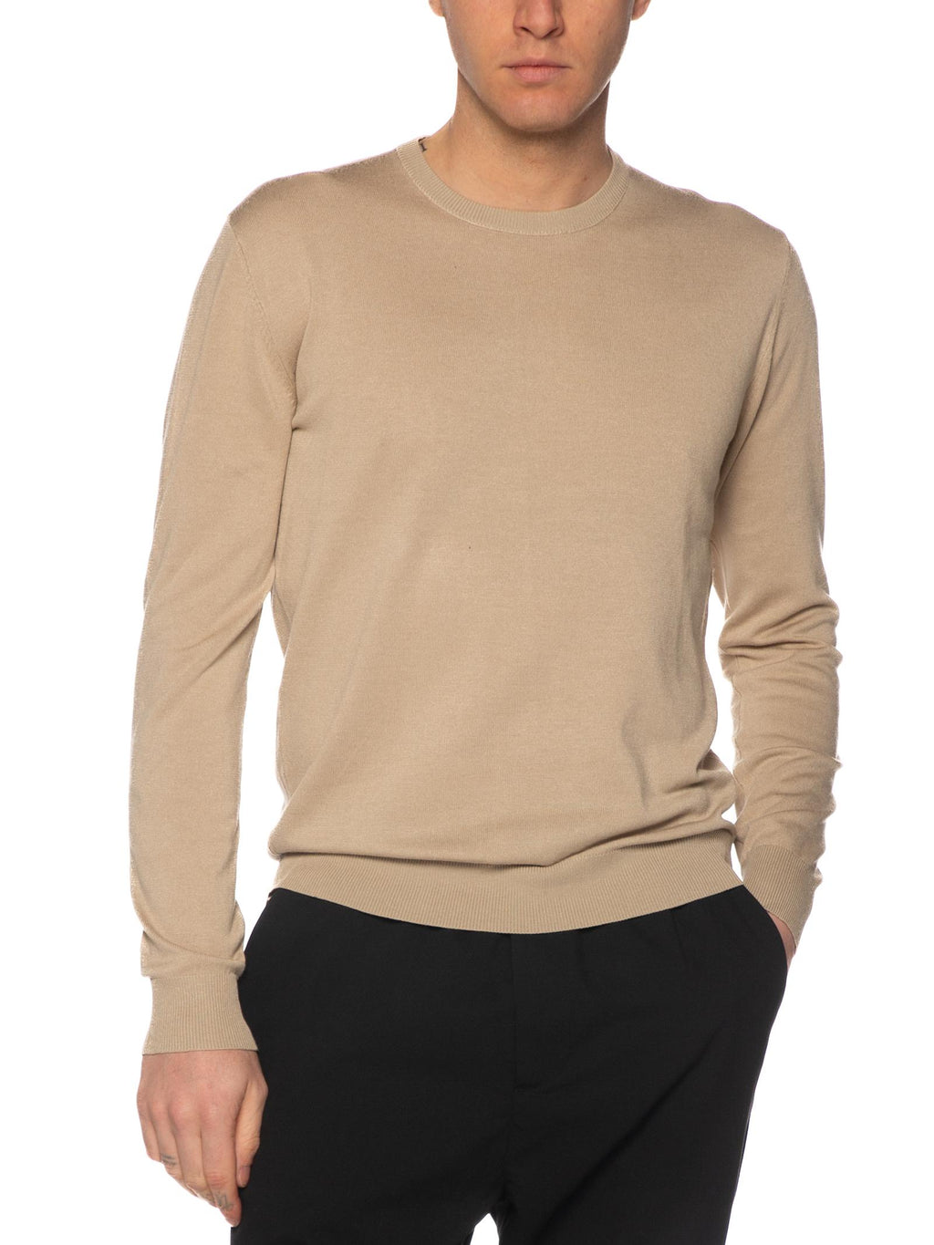 Maglia Gianni Lupo Beige girocollo GL512S BEIGE GIANNI LUPO 