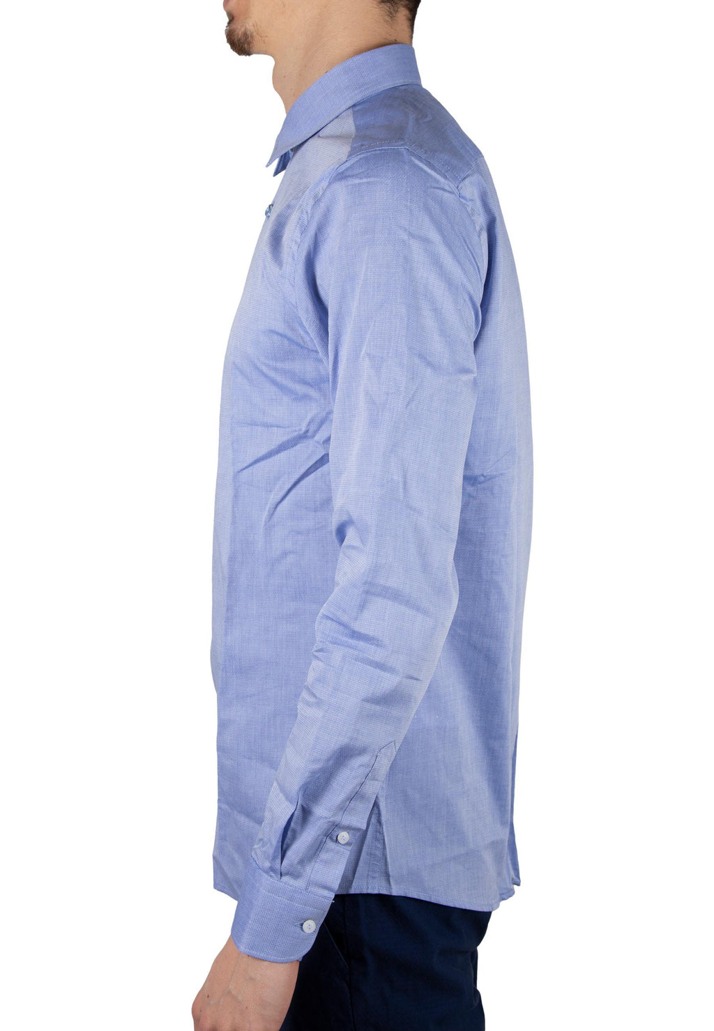 Camicia Sseinse Celeste manica lunga