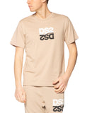 T-shirt DS2 Sabbia stampa specchio SS26251 SABBIA DS2 