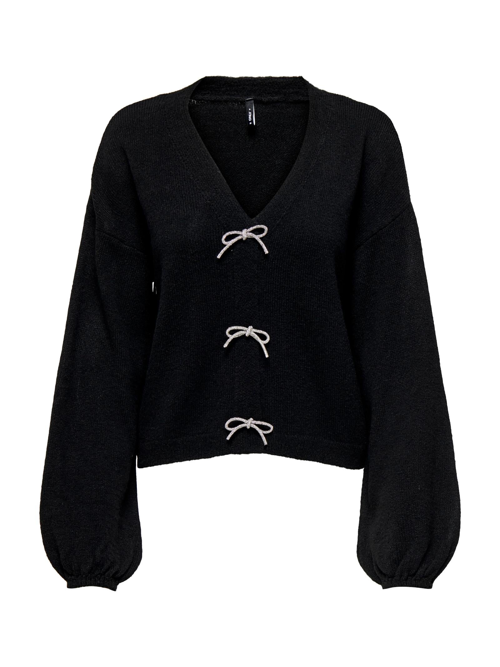 Cardigan Only Donna Nero fiocco 15343634 /Black ONLY 