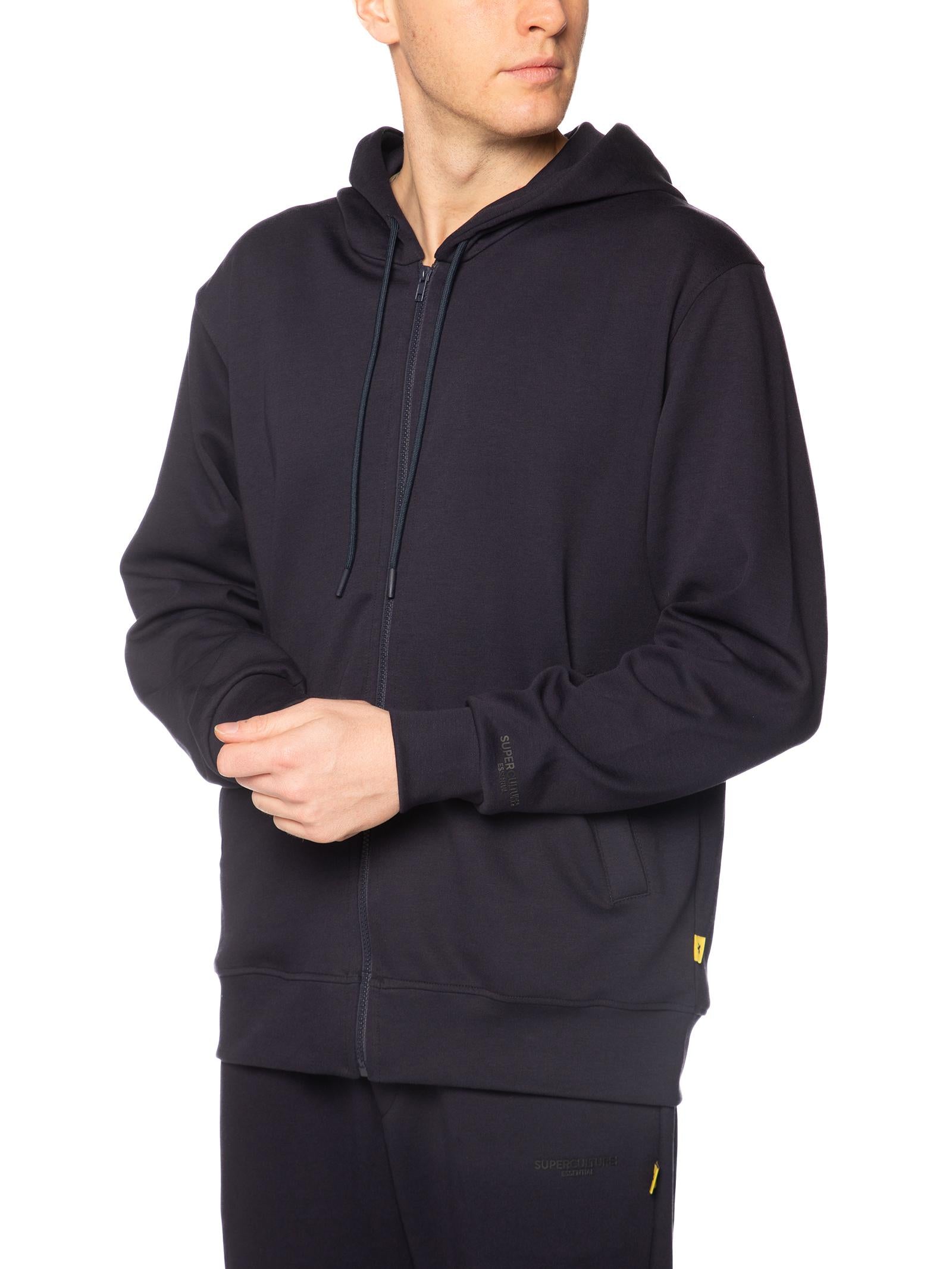 Felpa Superculture Blu zip cappuccio ERIK-I BLU SUPERCULTURE 