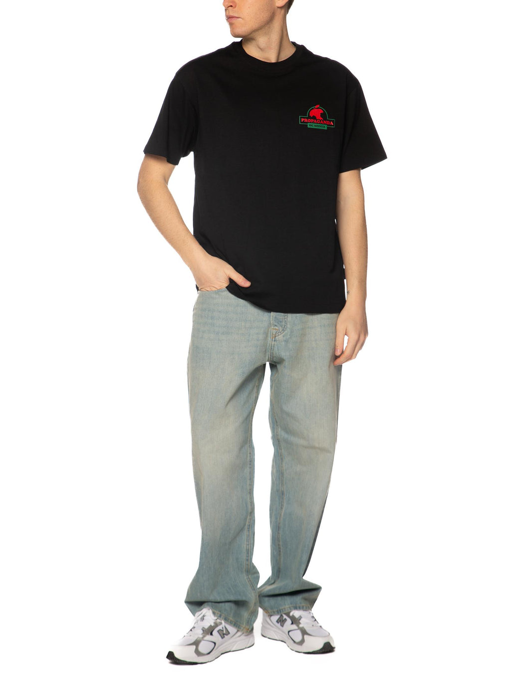 T-shirt Propaganda Nero Sinner TS726 NERO PROPAGANDA 
