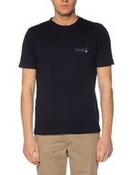 T-shirt Seinse Blu con taschino fiammata TE3323 BLU SEINSE 