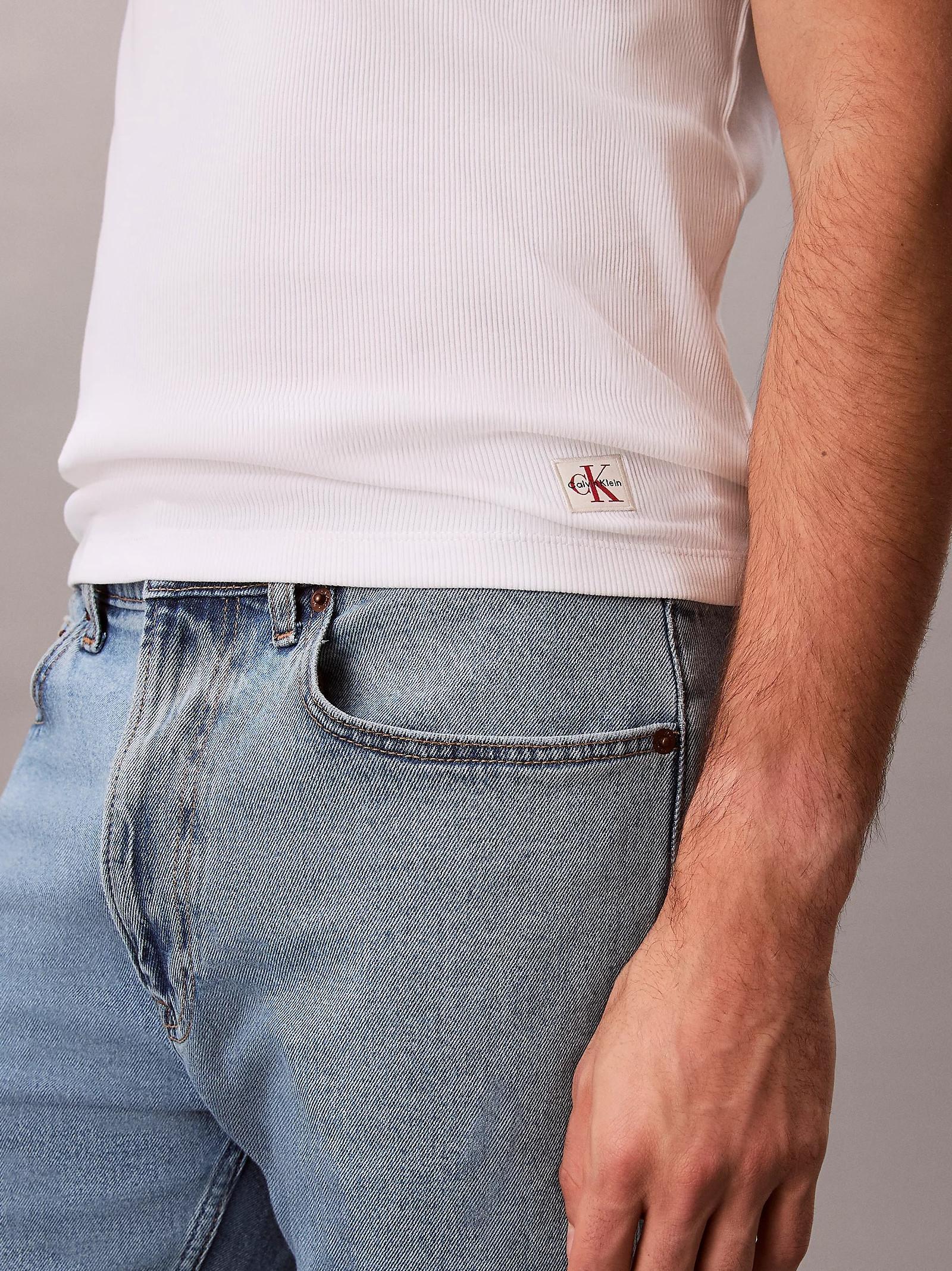 Canotta Calvin Klein Bianco girocollo LV04RF272G YAF CALVIN KLEIN 