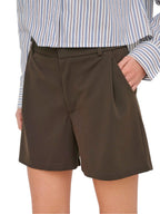 Shorts JDY Marrone Geggo a vita alta 15370254 /Chocolate Brown JDY 