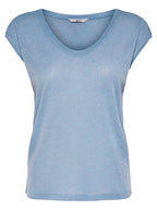 T-Shirt Only Celeste Silver in lurex 15136069 /Halogen Blue ONLY 