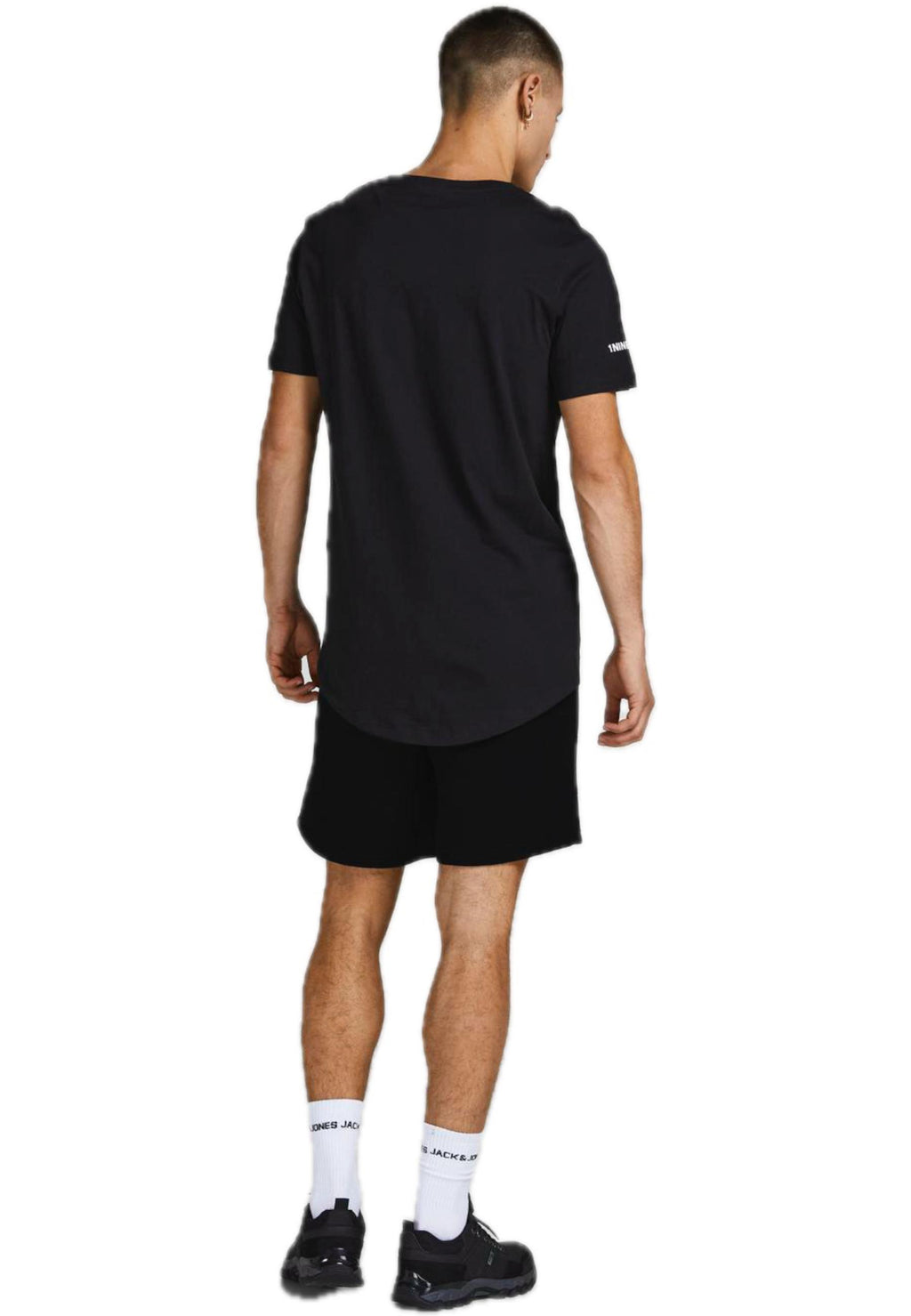 Bermuda Jack & Jones Nero in felpa