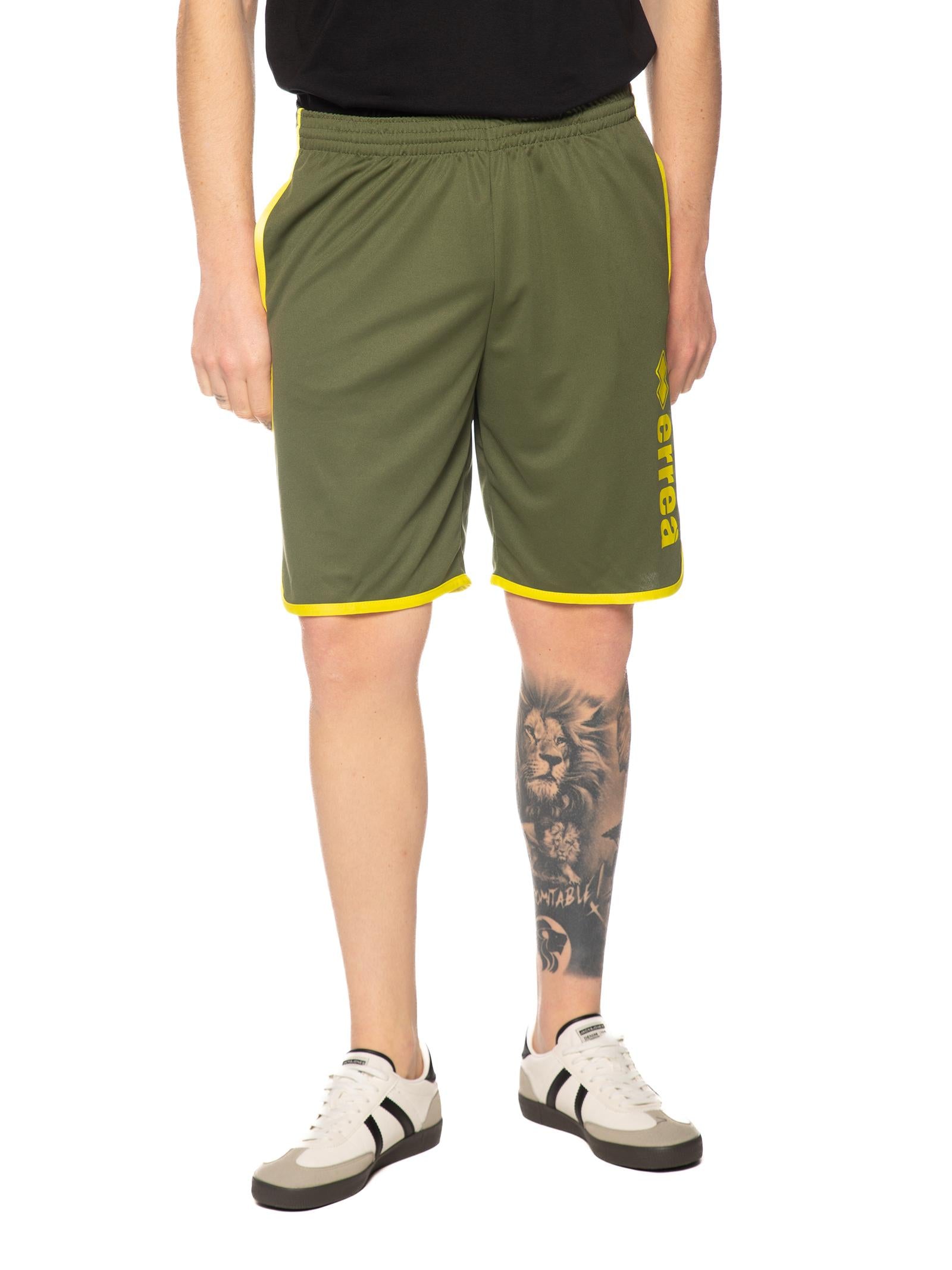 Bermuda Errea Verde giallo con logo grande R33P0U A5210 ERREA 