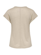 T-shirt Only Beige Dalila scollo a V 15376094 /Humus ONLY 