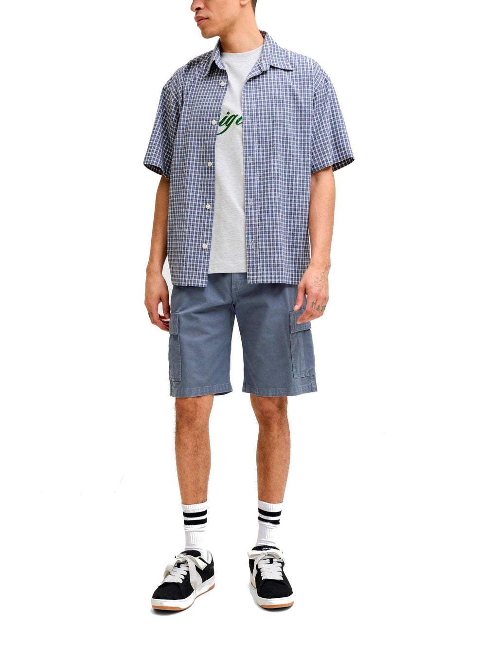 Bermuda Jack & Jones Cole Grigio cargo 12289335 /Castlerock JACK & JONES 