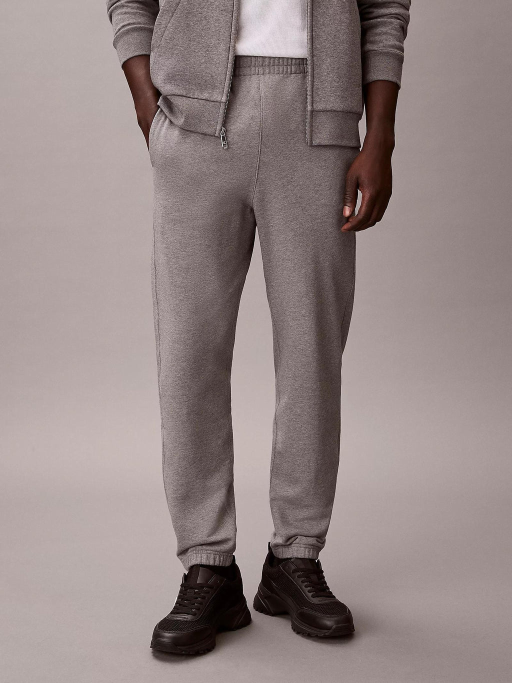 Pantalone Calvin Klein Grigio Terry in felpa LV04RD241G P7E CALVIN KLEIN 