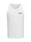 Canotta Jack & Jones Bianco Brandon stampa 12288382 /Bright White JACK & JONES 