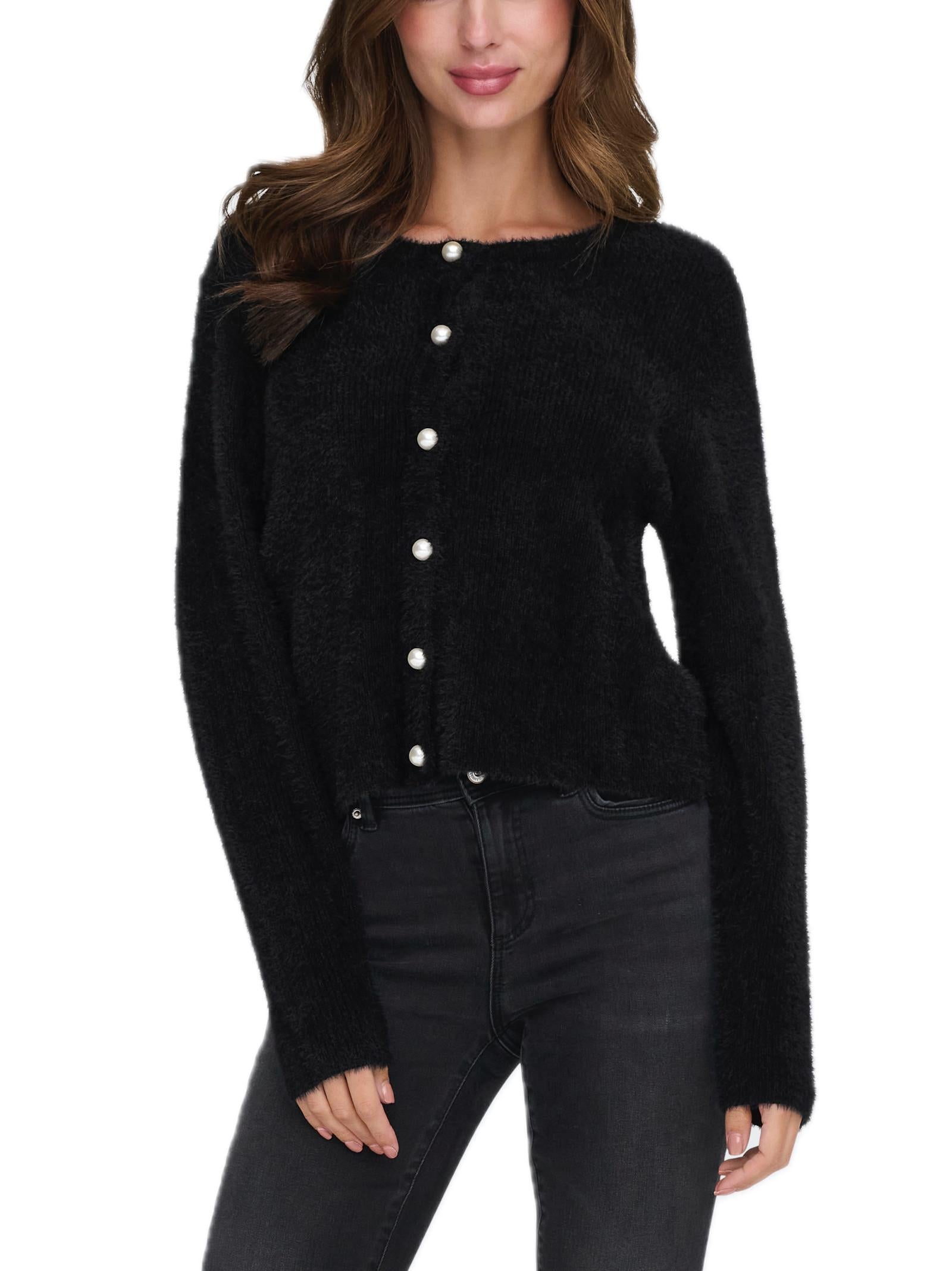 Cardigan Only Petra Nero girocollo 15350655 /Black ONLY 