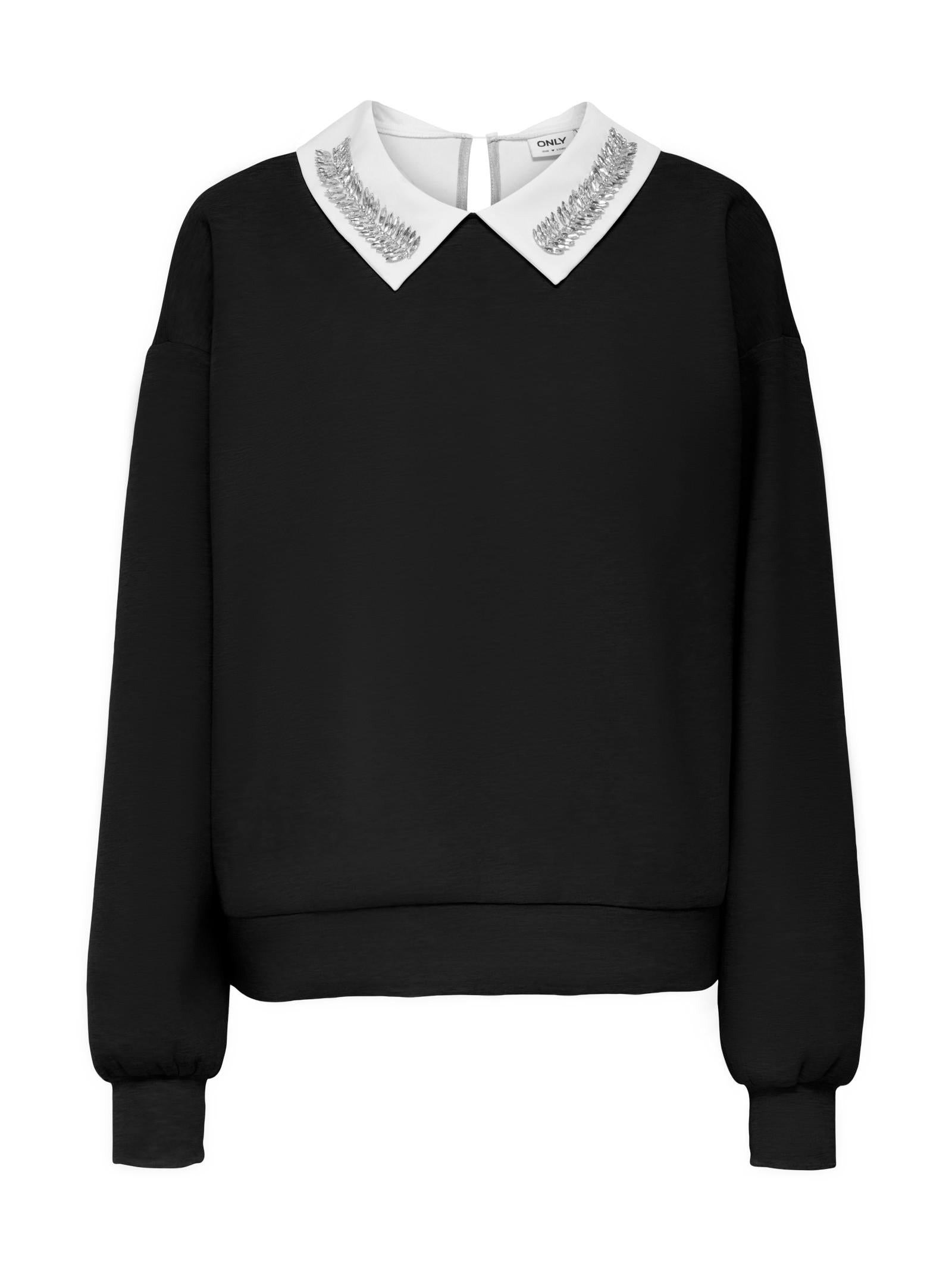 Felpa Only Willow Nero colletto 15356097 /Black ONLY 