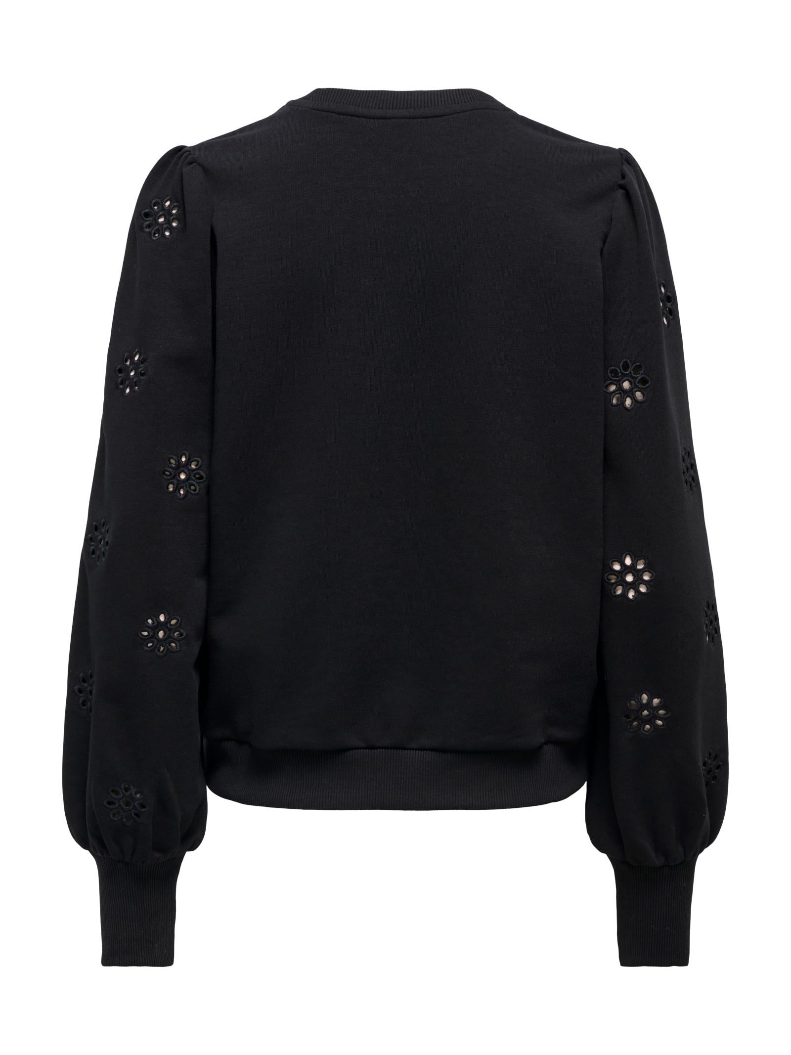 Felpa Only Femme Nero con ricamo 15315687 /Black ONLY 