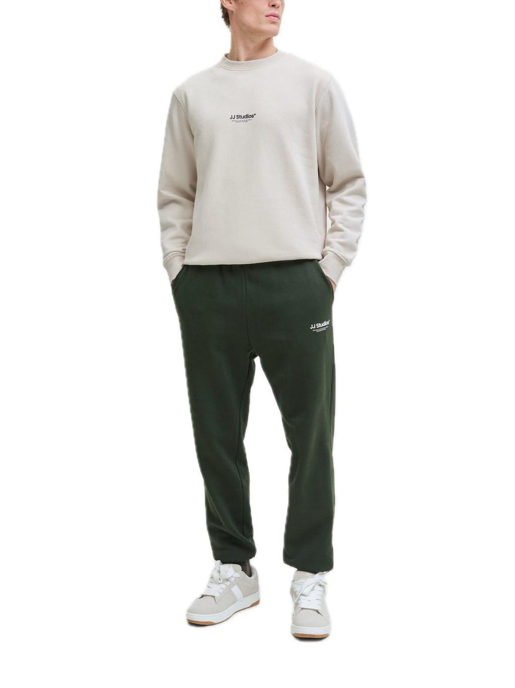 Felpa Jack & Jones Soho Beige girocollo 12278791 /Moonbeam JACK & JONES 