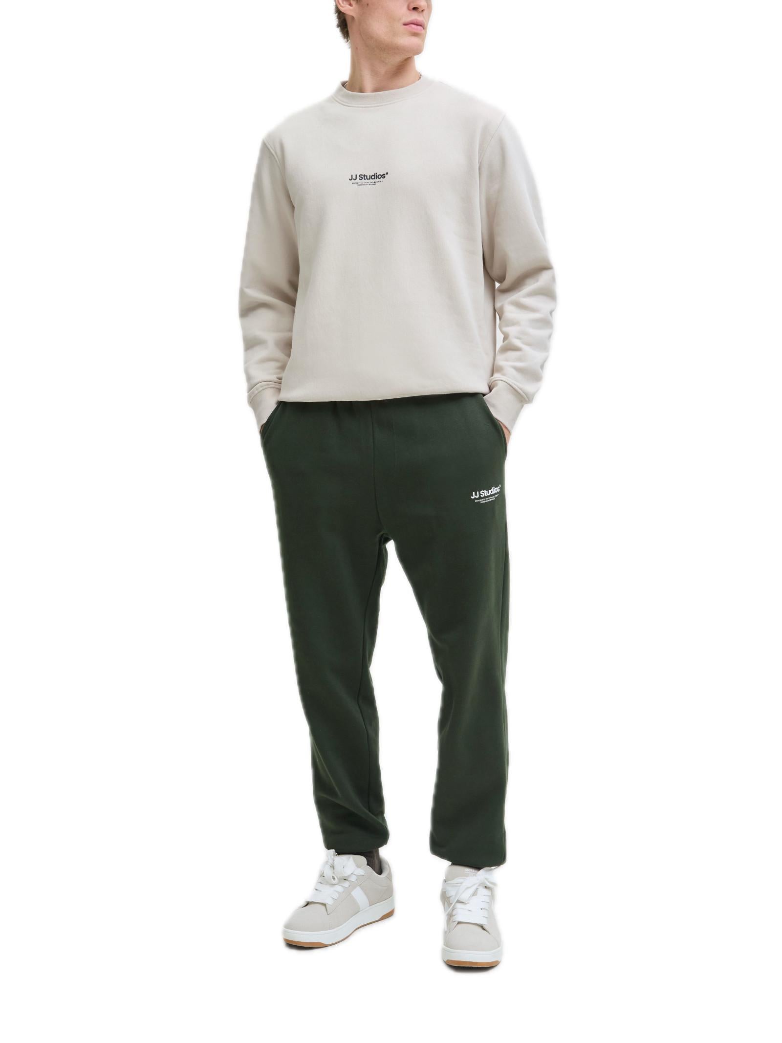 Felpa Jack & Jones Soho Beige girocollo 12278791 /Moonbeam JACK & JONES 