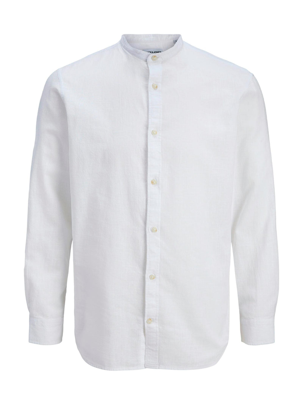 Camicia Jack & Jones Bianco Summer corenana misto lino 12289184 /White JACK & JONES 