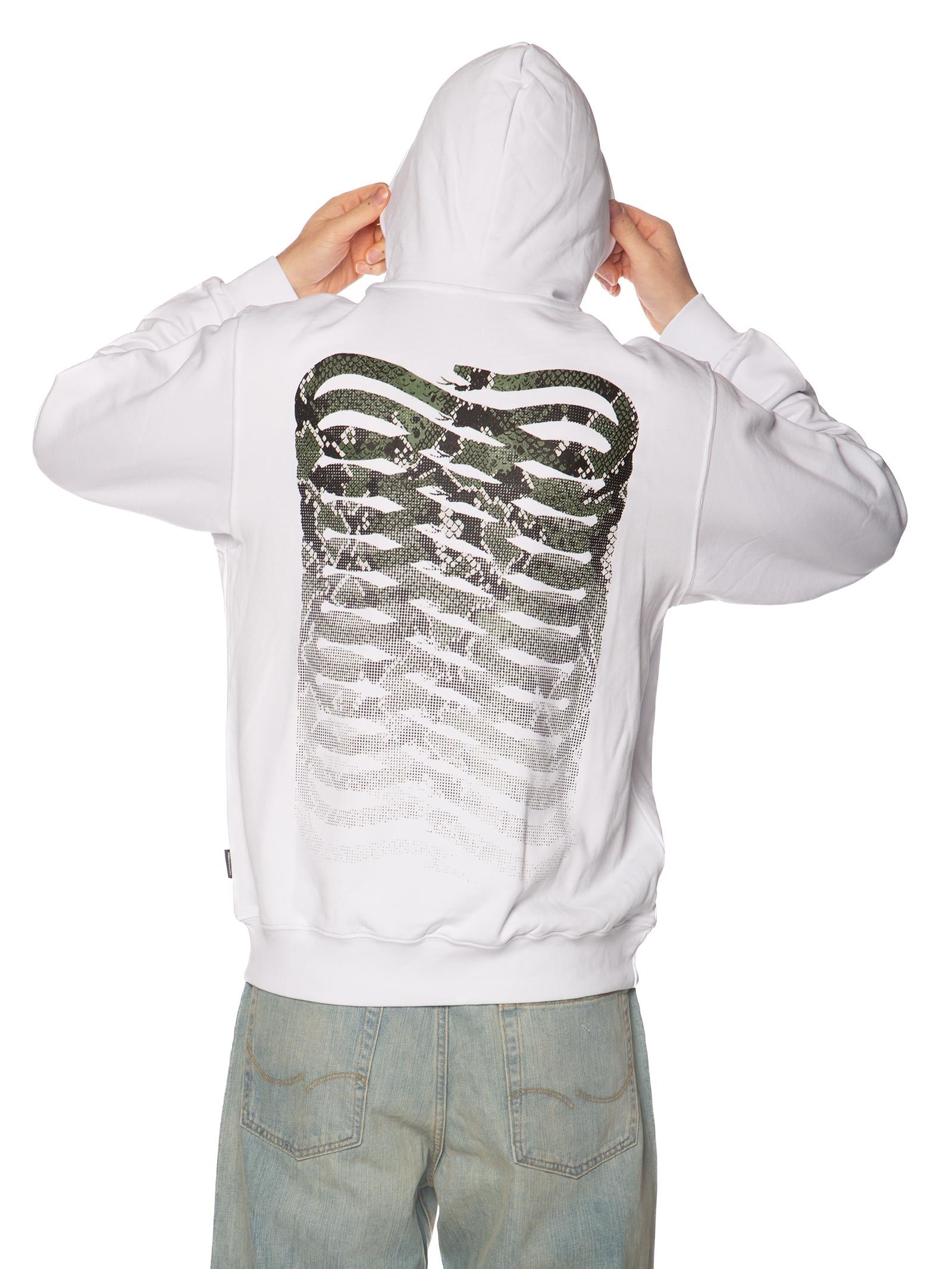 Felpa Propaganda Bianco Ribs Python FE555 BIANCO PROPAGANDA 