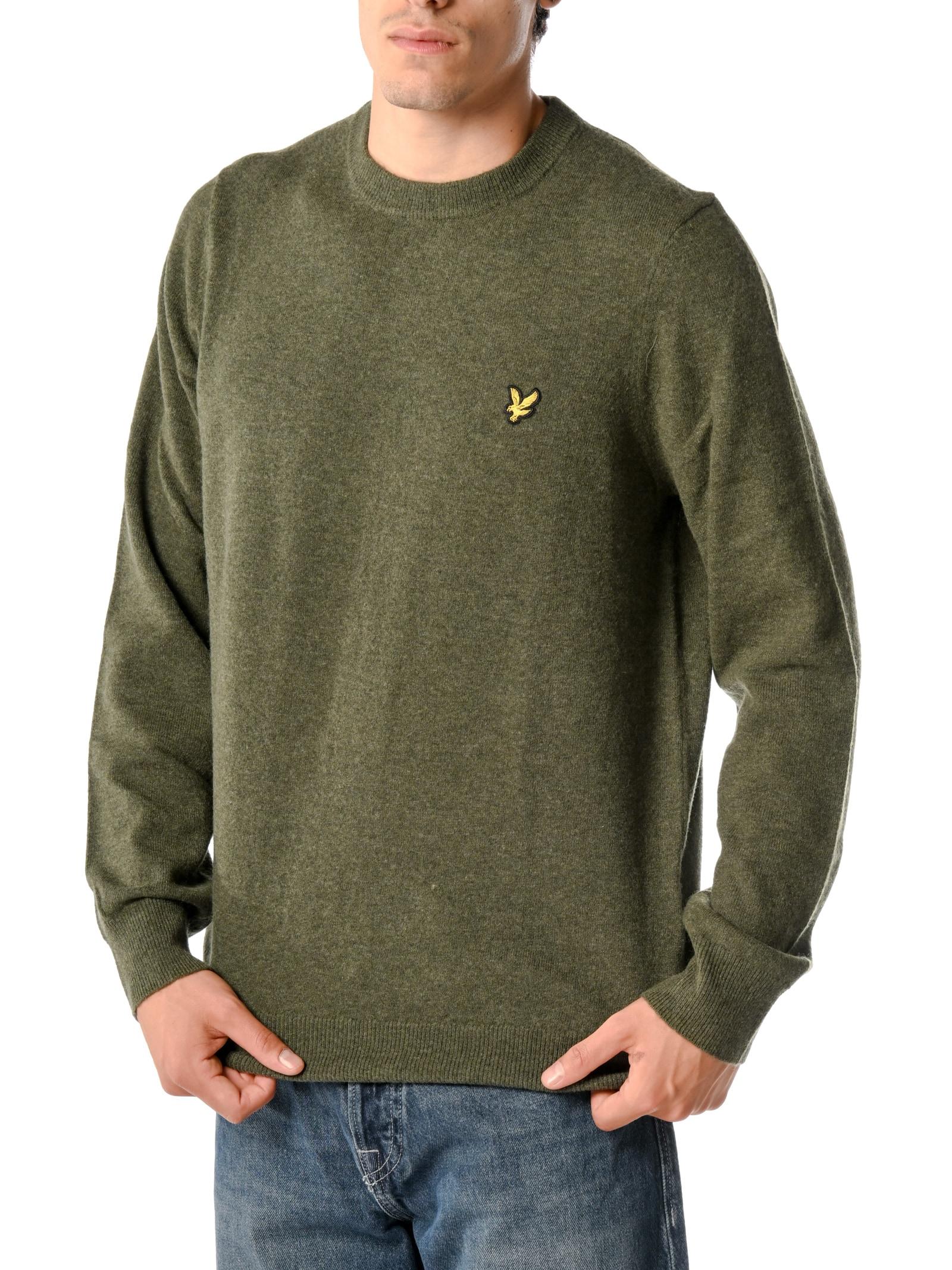 Maglia Lyle & Scott Verde misto lana KN2114VC DEEP DEPTHS MARL LYLE & SCOTT 